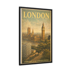 London Embassy Wrapped Canvas Framed