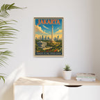 Jakarta Embassy Wrapped Canvas Framed