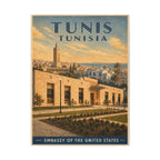 Tunis Embassy Wrapped Canvas