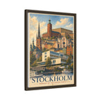 Stockholm Embassy Wrapped Canvas Framed