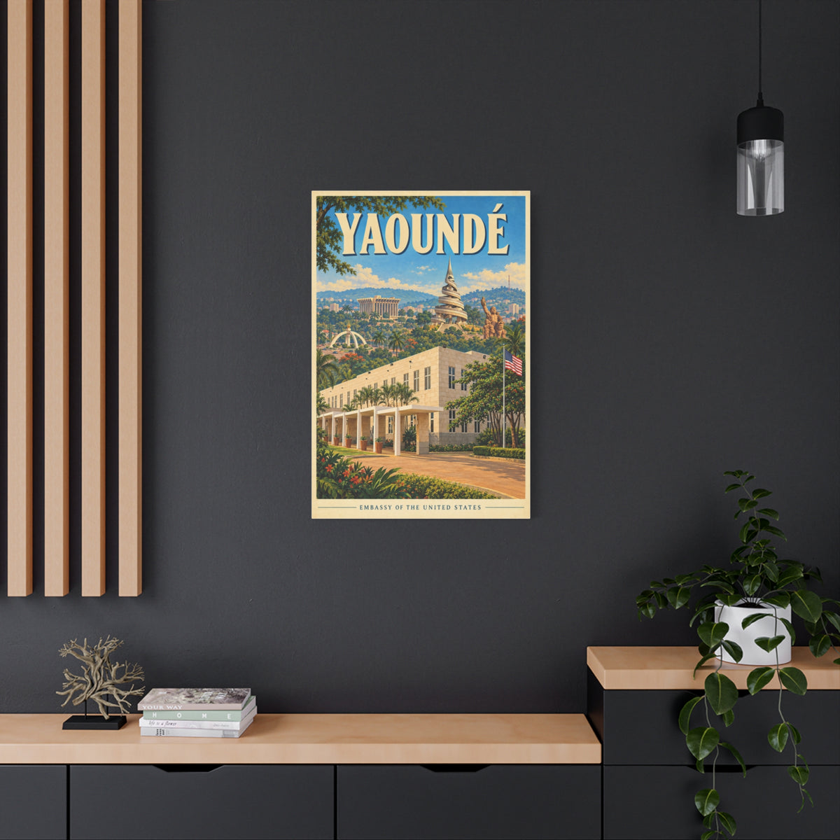 Yaoundé Embassy Wrapped Canvas