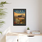 Seoul Embassy Wrapped Canvas Framed
