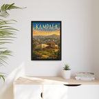 Kampala Uganda Embassy Wrapped Canvas Framed