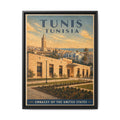 Tunis Embassy Wrapped Canvas Framed