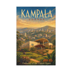 Kampala Uganda Embassy Wrapped Canvas