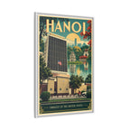 Hanoi Embassy Wrapped Canvas Framed