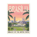 Brasília Embassy Wrapped Canvas