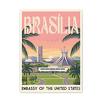Brasília Embassy Wrapped Canvas