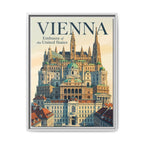 Vienna Embassy Wrapped Canvas Framed