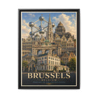 Brussels Embassy Wrapped Canvas Framed