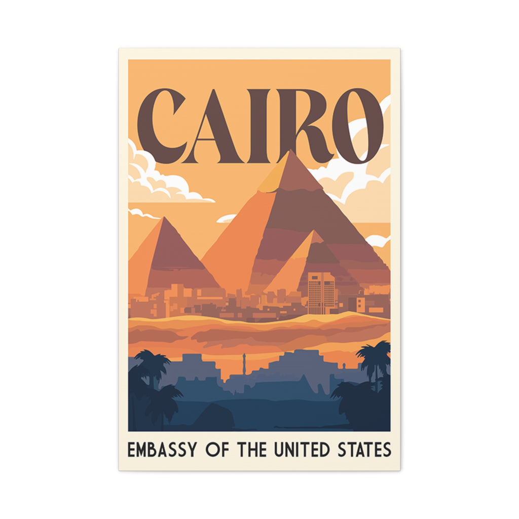 Cairo Embassy Wrapped Canvas