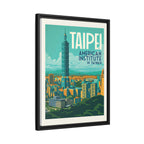 Taipei Embassy Wrapped Canvas Framed