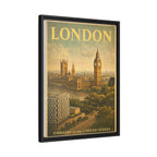 London Embassy Wrapped Canvas Framed