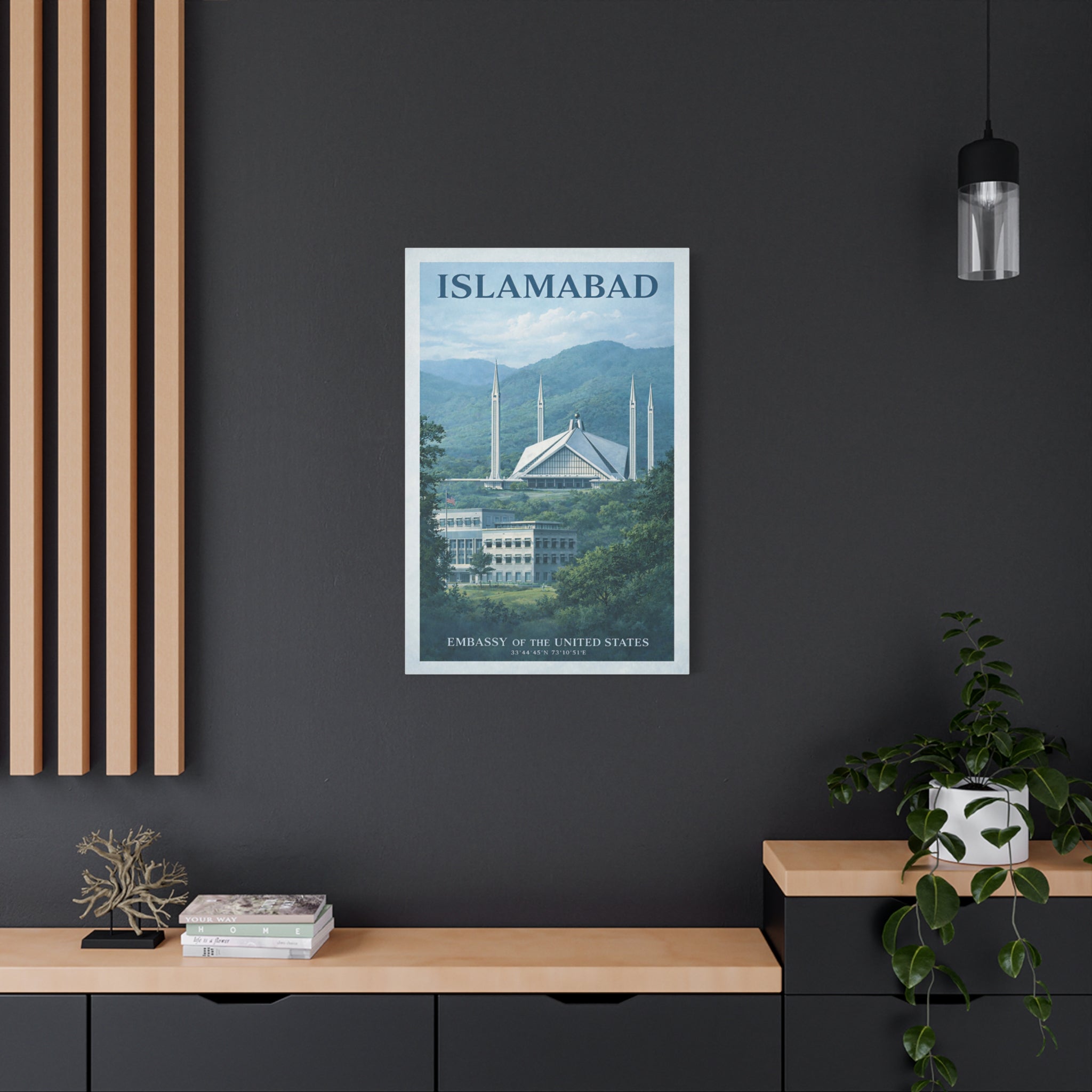 Islamabad Embassy Wrapped Canvas