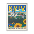 Kyiv Embassy Wrapped Canvas Framed