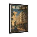 Mexico City Embassy Wrapped Canvas Framed