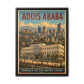 Addis Ababa Embassy Wrapped Canvas Framed