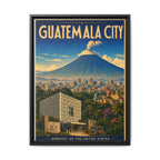 Guatemala City Embassy Wrapped Canvas Framed