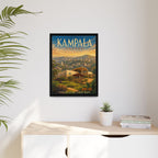 Kampala Uganda Embassy Wrapped Canvas Framed