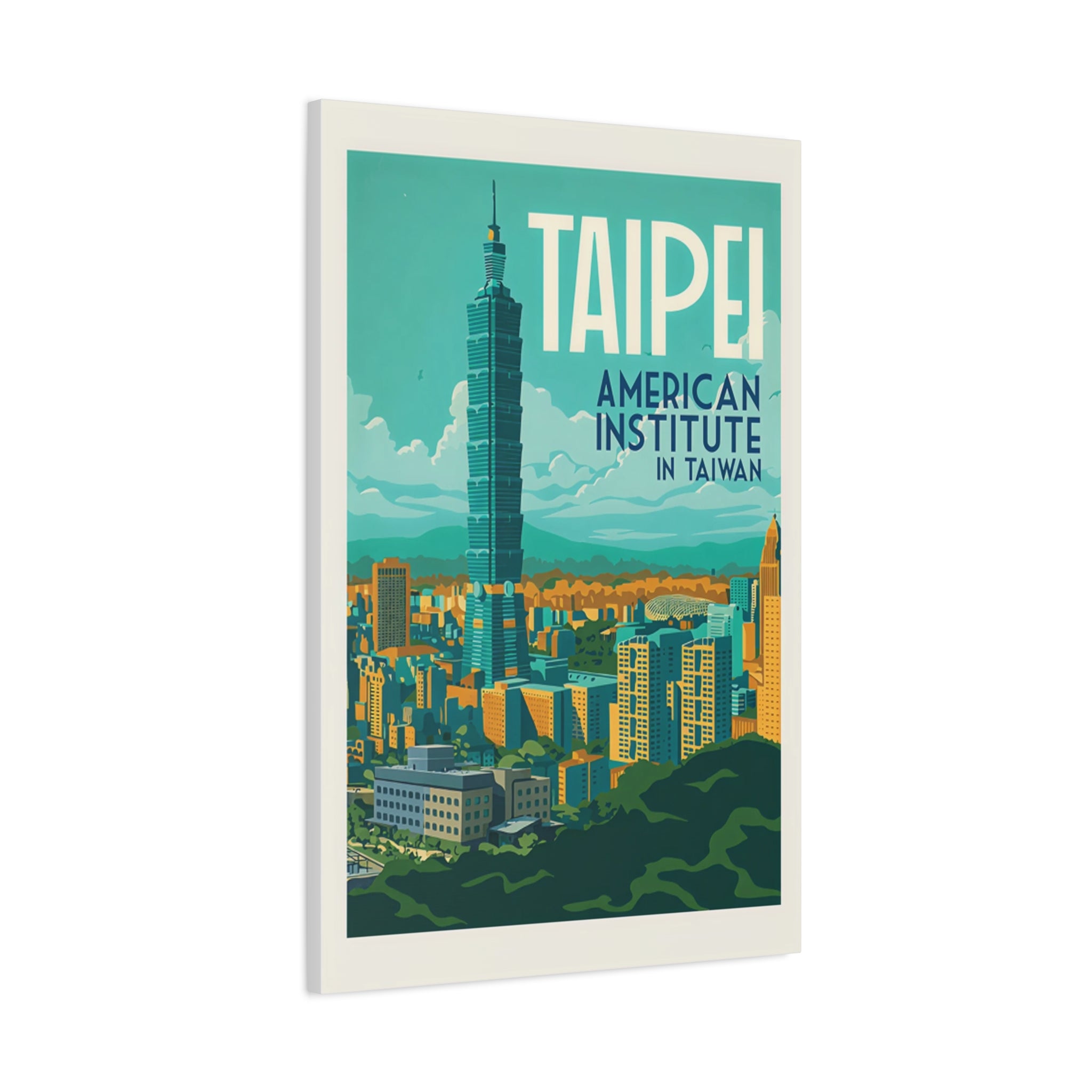 Taipei Embassy Wrapped Canvas