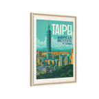Taipei Embassy Wrapped Canvas Framed