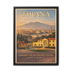 Tirana Embassy Wrapped Canvas Framed