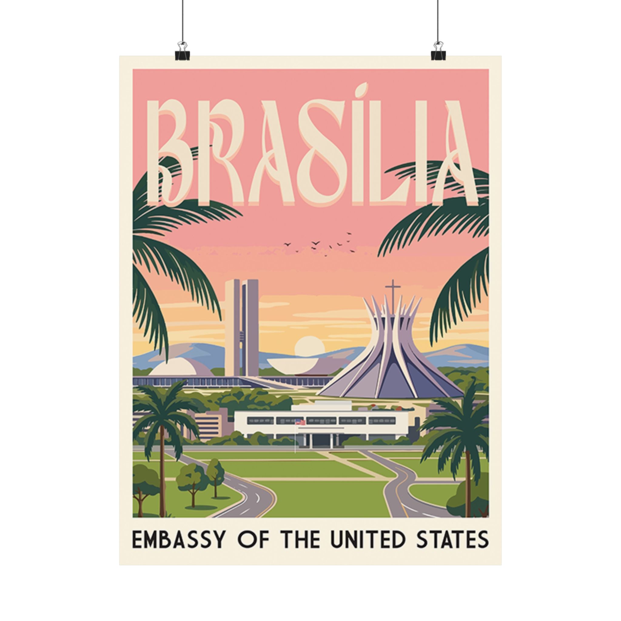 Brasília Embassy Poster
