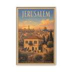 Jerusalem Consulate General Wrapped Canvas Framed
