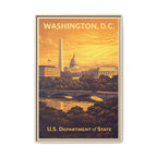 Washington D.C. Department of State Wrapped Canvas Framed