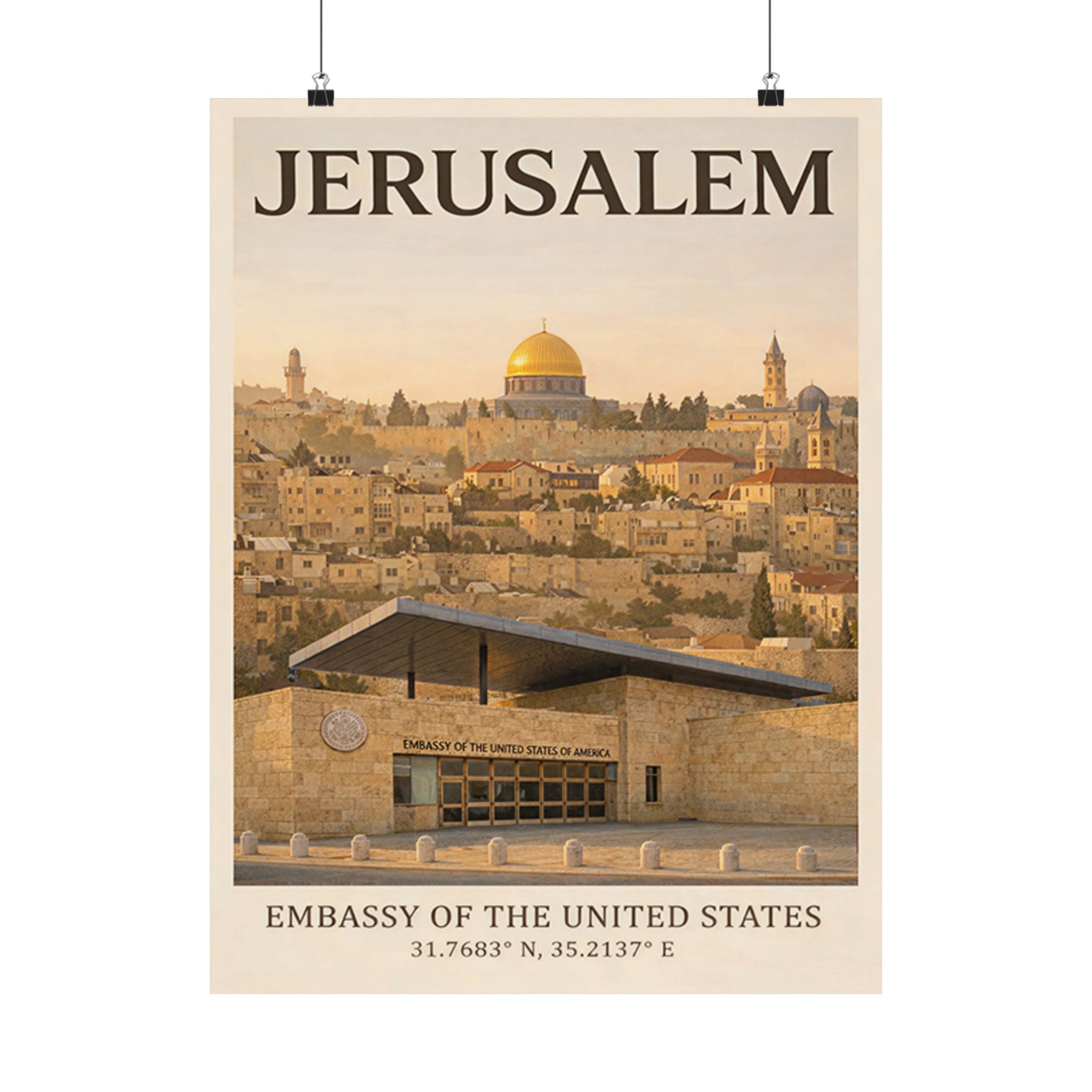 Jerusalem Embassy Poster