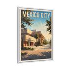 Mexico City Embassy Wrapped Canvas Framed