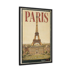 Paris Embassy Wrapped Canvas Framed