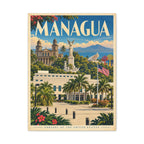 Managua Embassy Wrapped Canvas