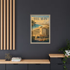 Tel Aviv Embassy Wrapped Canvas Framed