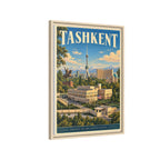 Tashkent Embassy Wrapped Canvas Framed